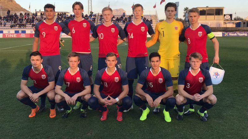Norges startoppstilling mot Slovakia (Foto: NFF)