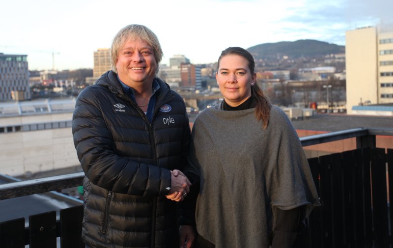 Vålerengas salgssjef, Glenn Jensen og markedssjef i Bakehuset, Gry Thomsen