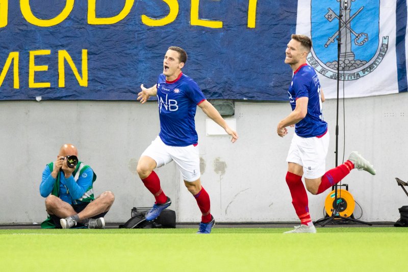 Super-Shala feirer 2-0-scoring mot Godset (Foto: Audun Braastad / NTB scanpix)