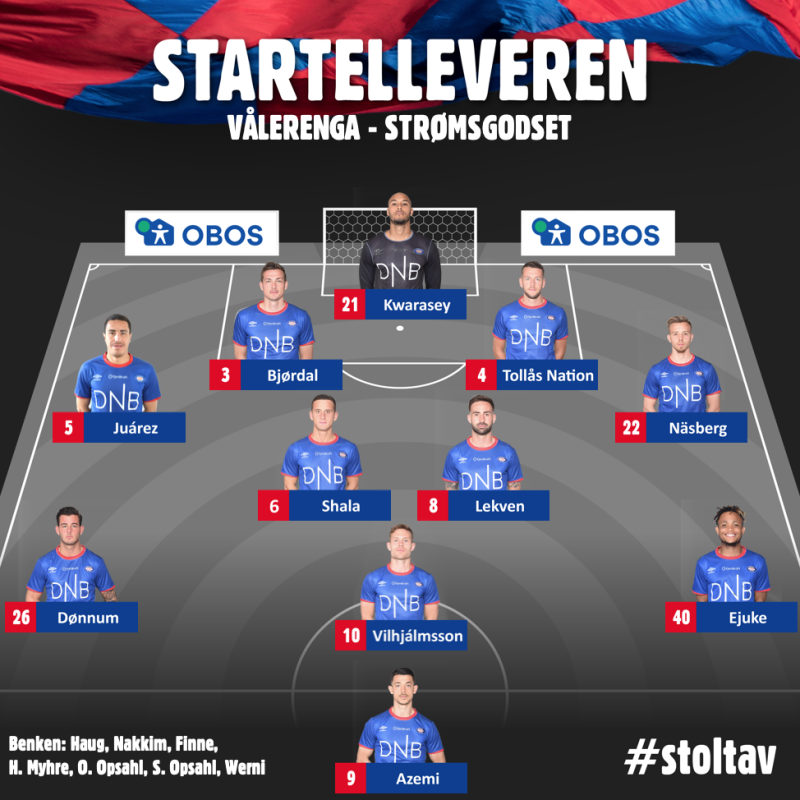 Aron Dønnum starter mot Godset / Vålerenga