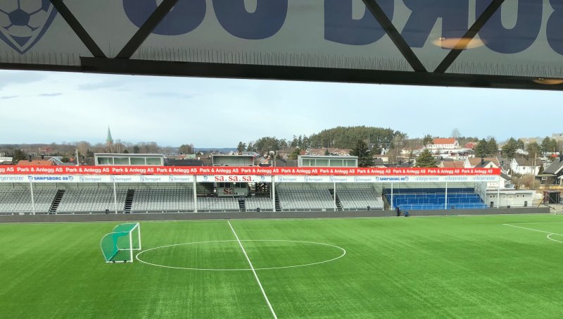 Vi får helt nytt blått bortefelt på Sarpsborg stadion (Foto: VIF Media)