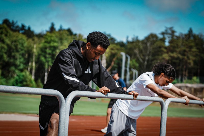 Haniel Samson og Mohamed El Fasani. Foto: Kim Eriksen