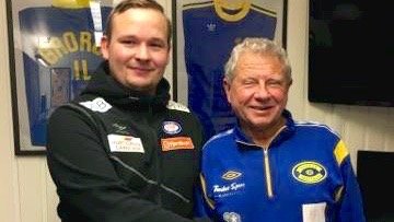 Roy Arne Berg (trenerutvikler i Vålerenga) t.v og Richard Pedersen (styreleder i Grorud) gleder seg til samarbeidet.