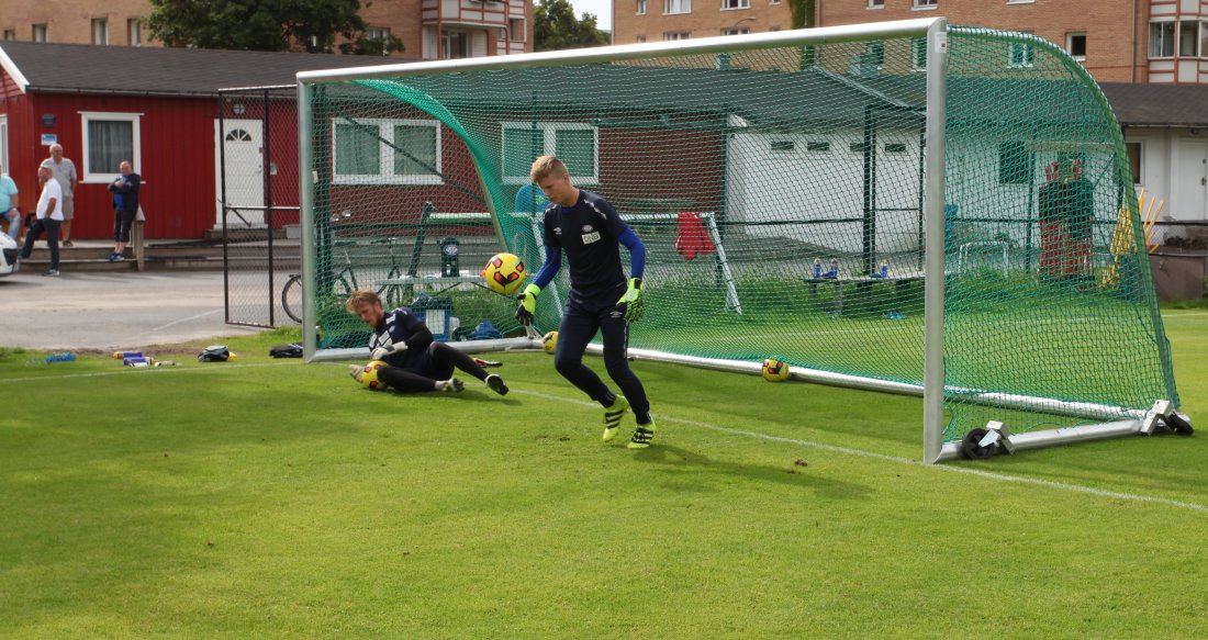 <em>Landslagsuttatte Klaesson i aksjon på Vålerenga-trening i høst</em>