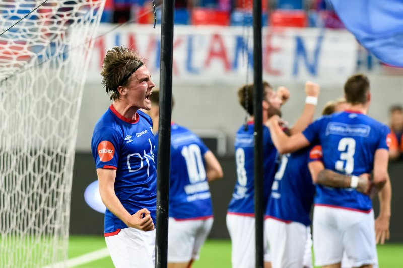 Borchgrevink kunne juble for scoring borte mot Molde. Her fra en annen kamp (Foto: Morten M. Larød / SPORTFOTO)