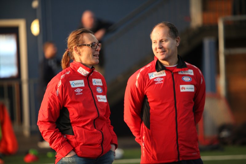 Mette Rosseland på årets første Vålerenga-trening