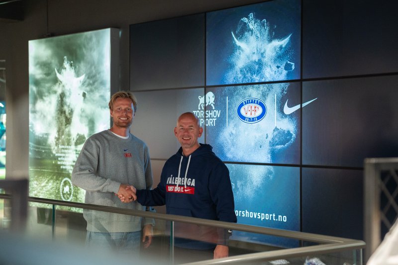 Andreas Aalbu og David Nordbeck i Nike hos Torshov Sport (Foto: Vålerenga)
