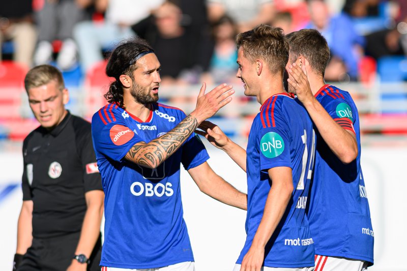 Leonard Zuta scora sitt første for året i søndagens kamp mot KBK (Foto: Morten Mitchell Larød / SPORTFOTO)