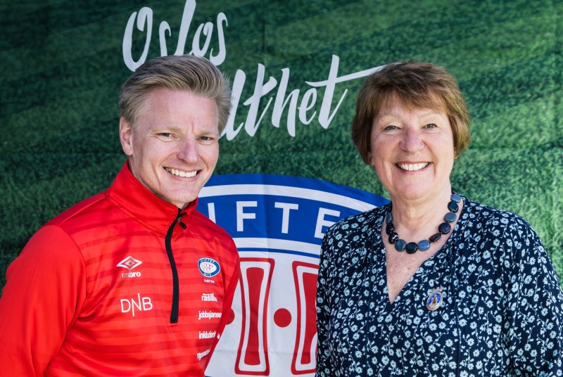 Oslo-ordfører Marianne Borgen og Lars Eirik Eggen fra tiden da han var daglig leder i Stiftelsen (Foto: VIF Media)