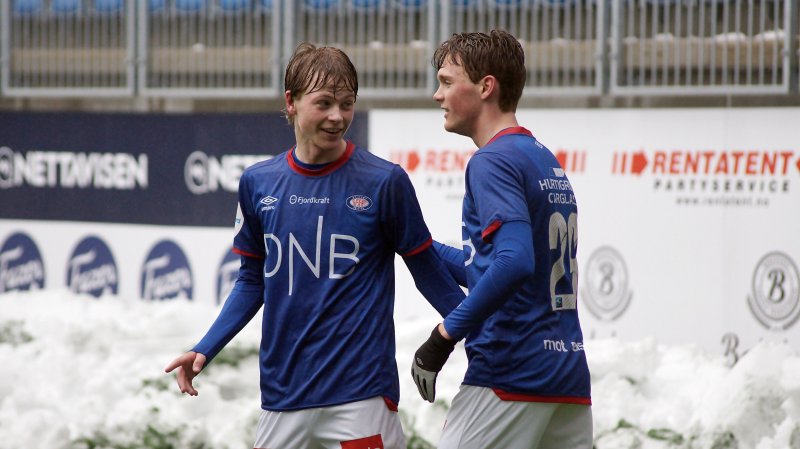 Odin Thiago Holm og Oskar Opsahl er to av våre unge utfordrere som vil få nyttig matching i PostNord-ligaen (Foto VIF Media)