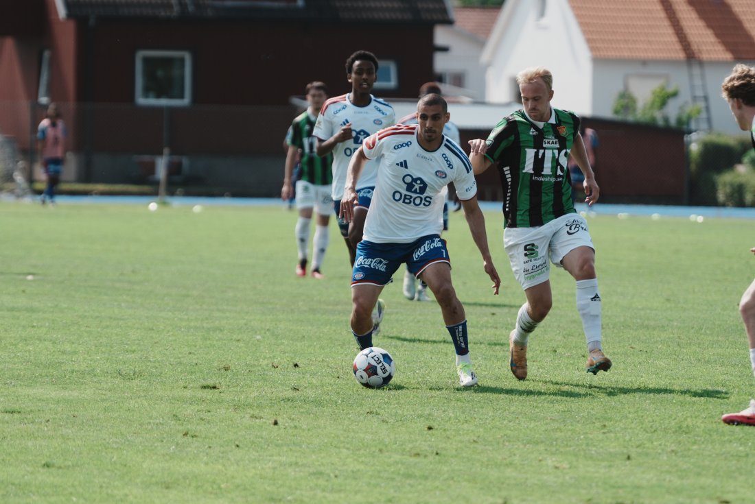 Mohamed Ofkir var endelig tilbake i Vålerenga-drakta. Foto: Kim Eriksen