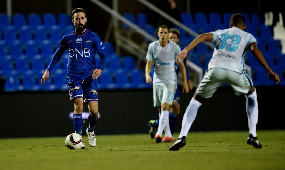 Magnus Lekven var god i den sentrale midtbanerollen mot Zenit St. Petersburg (Foto: Digitalsport)