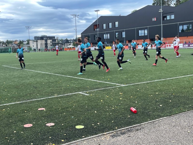 Christensen jubler for scoring, men gleden ble kortvarig (Foto: Mehran Amundsen-Ansari)