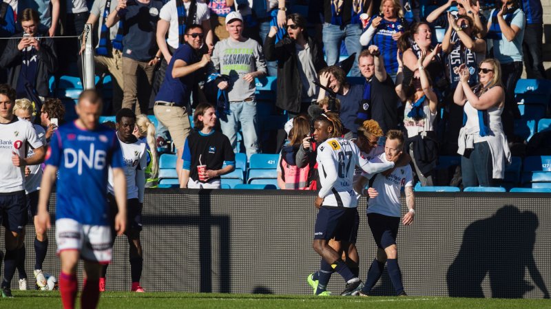 Tonny Brochmann sendte Stabæk i ledelsen på Ullevaal stadion (Foto: Digitalsport, Eirik Førde)
