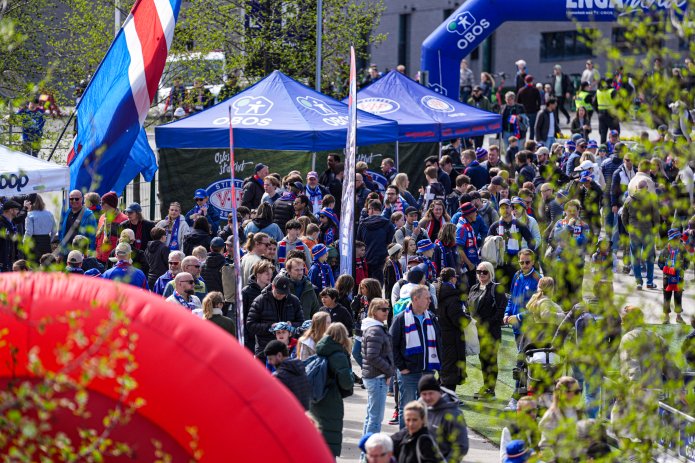 Fullt trøkk i Fanzone på lørdag